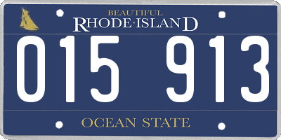 RI license plate 015913