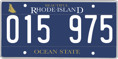 RI license plate 015975