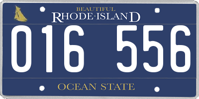 RI license plate 016556