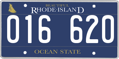 RI license plate 016620