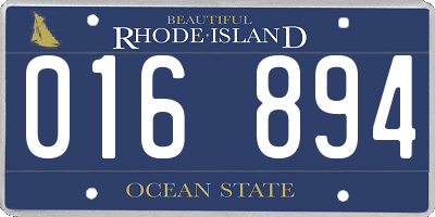 RI license plate 016894