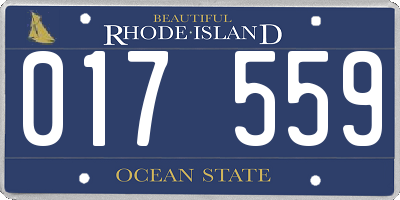 RI license plate 017559