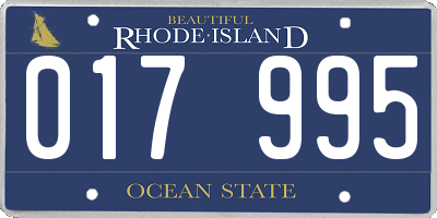 RI license plate 017995