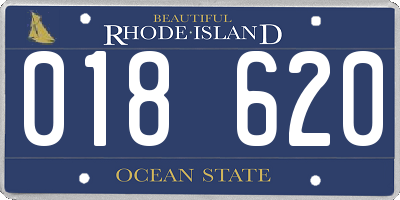 RI license plate 018620