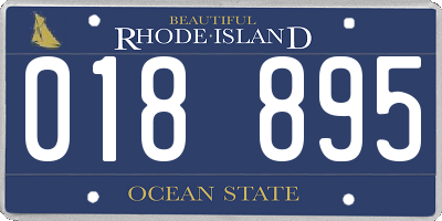 RI license plate 018895