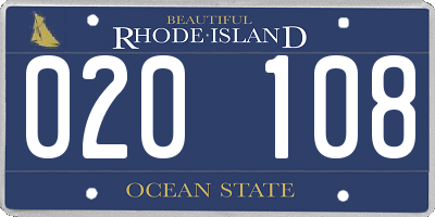 RI license plate 020108