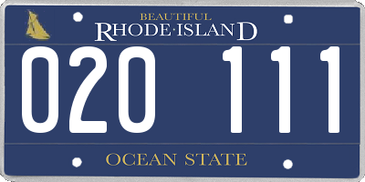 RI license plate 020111