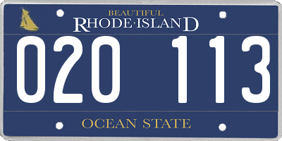 RI license plate 020113