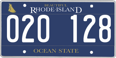 RI license plate 020128