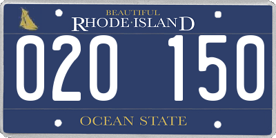 RI license plate 020150