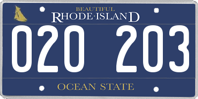 RI license plate 020203