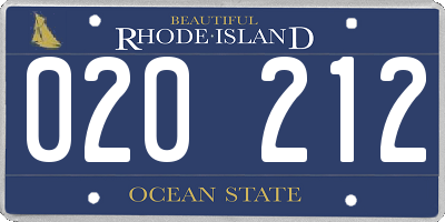 RI license plate 020212