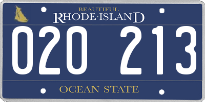 RI license plate 020213