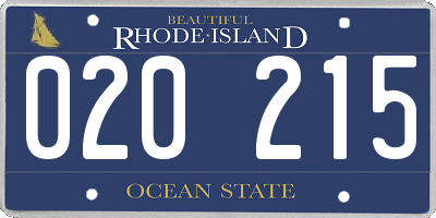 RI license plate 020215