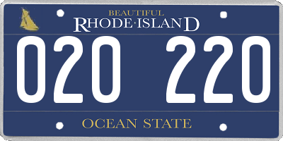 RI license plate 020220