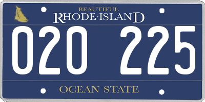 RI license plate 020225