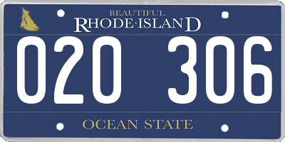 RI license plate 020306