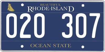 RI license plate 020307