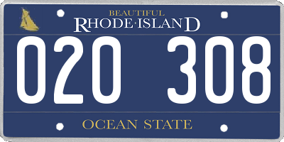 RI license plate 020308