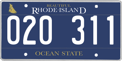 RI license plate 020311