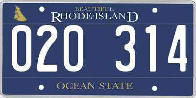 RI license plate 020314