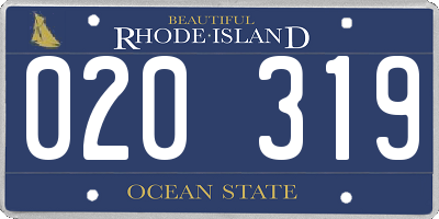 RI license plate 020319