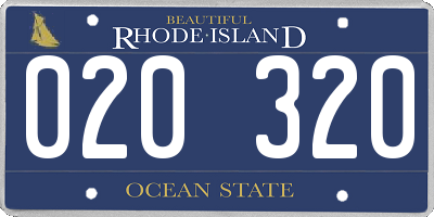 RI license plate 020320