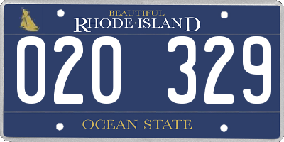 RI license plate 020329