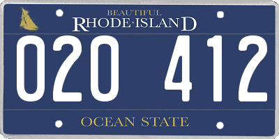 RI license plate 020412