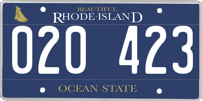 RI license plate 020423