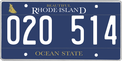 RI license plate 020514