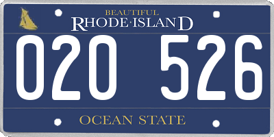 RI license plate 020526