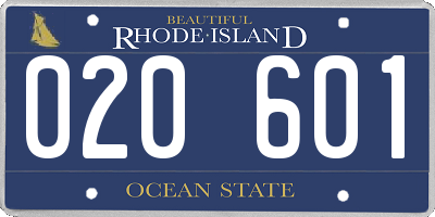 RI license plate 020601