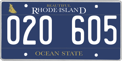 RI license plate 020605