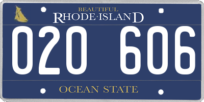 RI license plate 020606