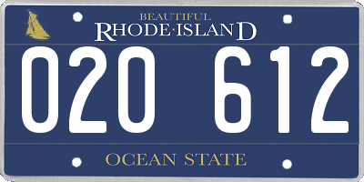 RI license plate 020612