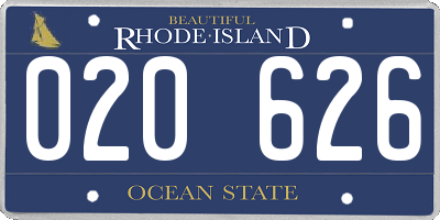 RI license plate 020626