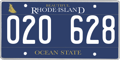 RI license plate 020628