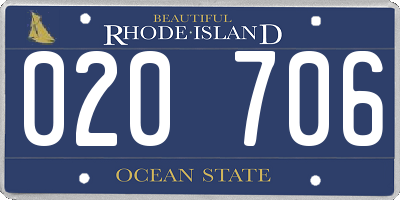 RI license plate 020706