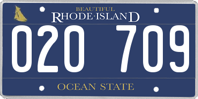RI license plate 020709