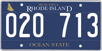 RI license plate 020713