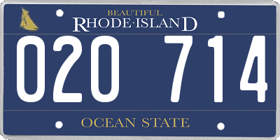 RI license plate 020714