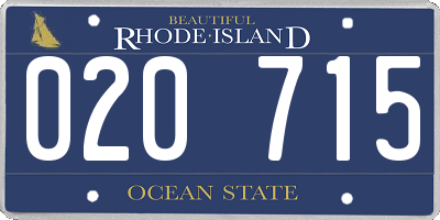 RI license plate 020715