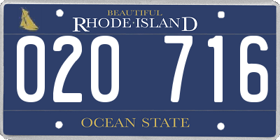 RI license plate 020716
