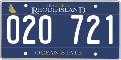 RI license plate 020721