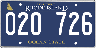 RI license plate 020726