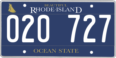 RI license plate 020727