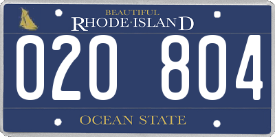 RI license plate 020804