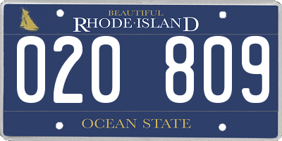 RI license plate 020809