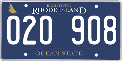 RI license plate 020908